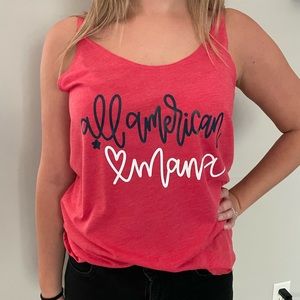 All American Mama - 4th of July Tank Top